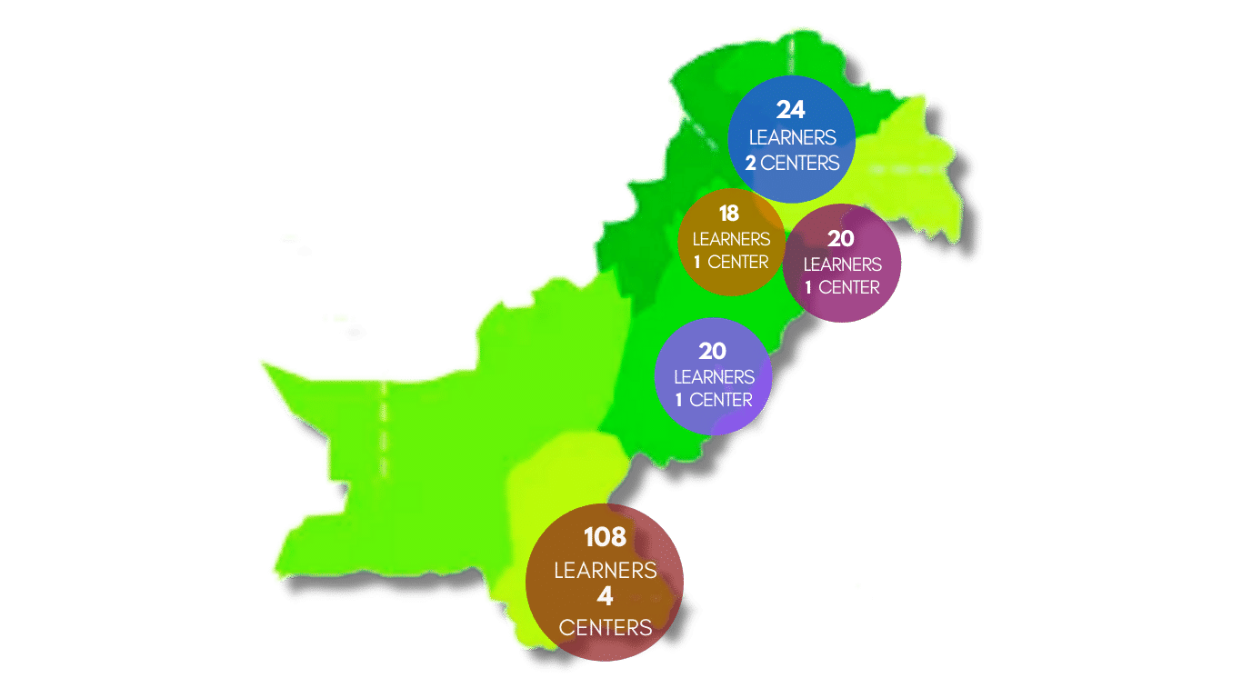 Pakistan Map with TeeSquare Data points Oct 2021